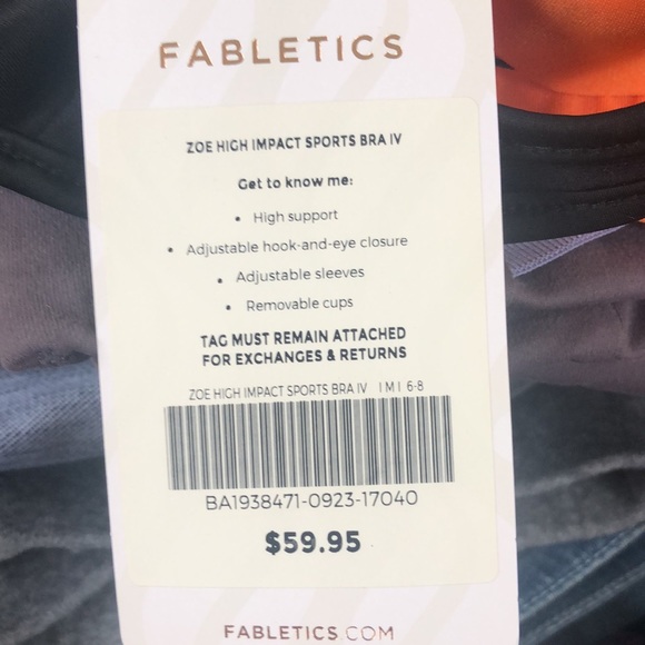 Zoe high unpack sports bra NWT - Picture 4 of 4